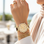 Michael Kors MK5688 Parker Women’s Gold Chronograph Tortoiseshell Crystal Watch