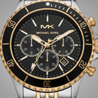 Michael Kors MK8872 Men’s Black Dial Two-Tone Stainless Steel Chronograph Watch
