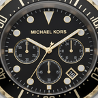 Michael Kors MK8311 Men’s Black Dial Two-Tone Stainless Steel Everest Chronograph Watch