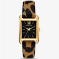 Michael Kors Emery MKo1115 Black Dial Leopard Print Leather Strap Women's Watch