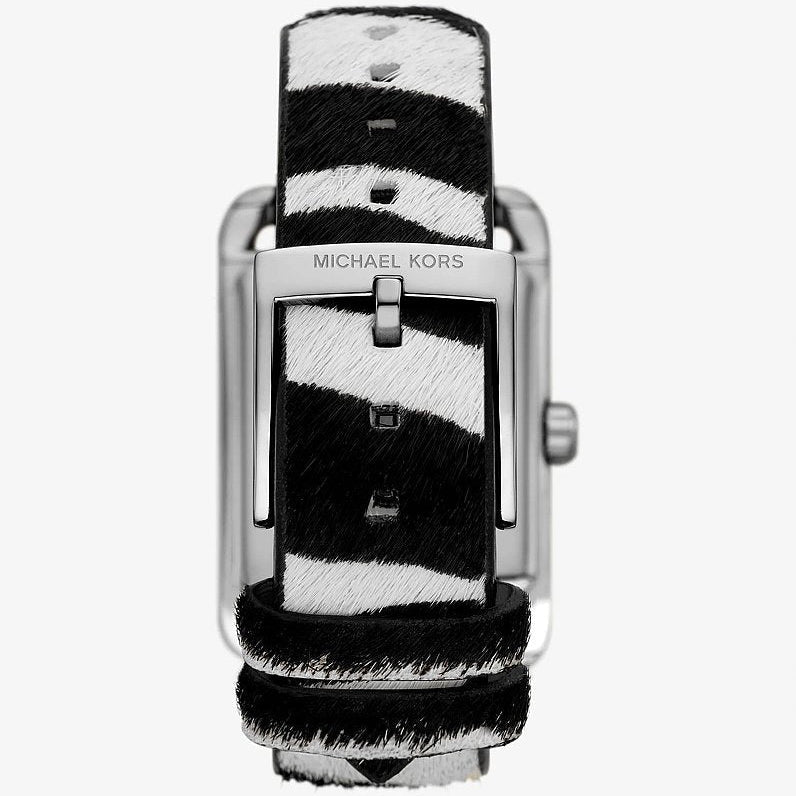 Michael Kors Emery MKo1147 Black Dial Zebra Print Leather Strap Women's Watch