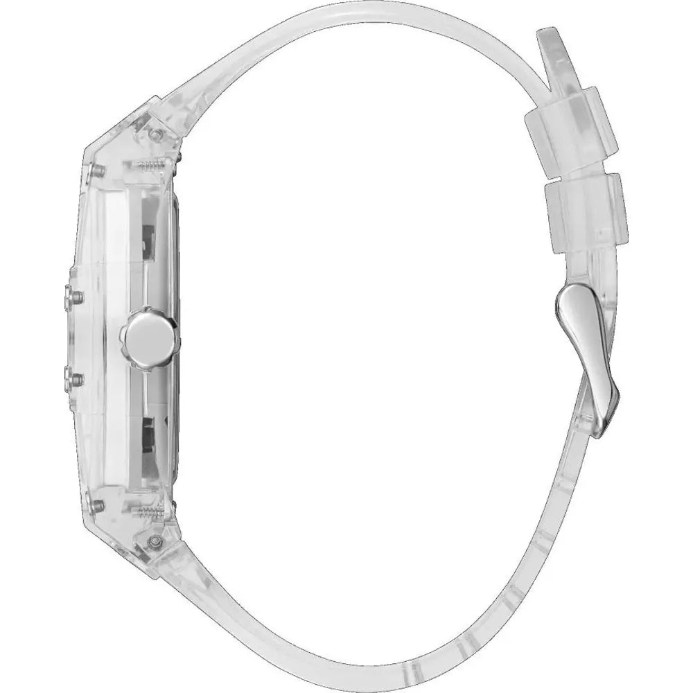 Guess Originals Phoenix V1051M1 Clear Transparent Case White Dial Multicolor Watch
