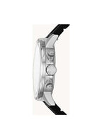 Bannom BQ2494 Men’s Chronograph Watch – Black Silicone Strap & Dial | Quartz Sport Wristwatch with Stopwatch & Date Display