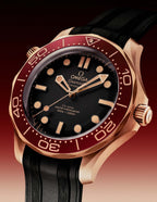 Omega Seamaster Diver 300M 42 mm, Bronze gold on rubber strap