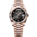 Rolex Day-Date "President" 40mm Everose Gold Slate Roman Ombre "Smoke" Dial