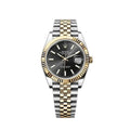 Rolex Datejust 41mm Black Dial Half Gold Jubilee Bracelet