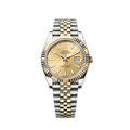 Rolex Datejust 41mm Gold Dial Half Gold Jubilee Bracelet