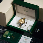 Rolex Datejust 41mm Gold Dial Half Gold Jubilee Bracelet