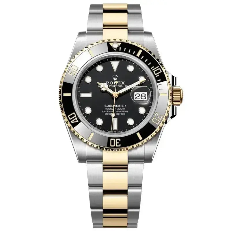 Rolex Submariner – Black Dial & Half Gold Oyster Bracelet
