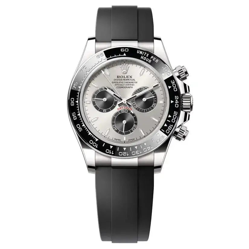 Rolex Cosmograph Daytona – Grey Dial & Black Ceramic Bezel & Rubber Oysterflex Strap