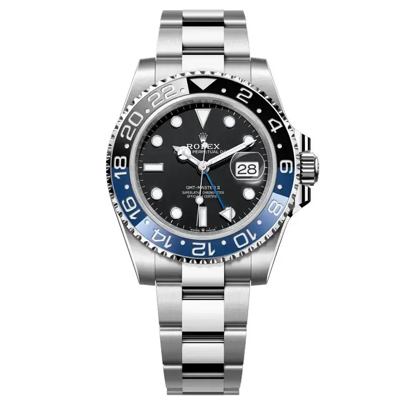 Rolex GMT-Master II “Batman” – Black Dial & Blue-Black Bezel Oyster Bracelet