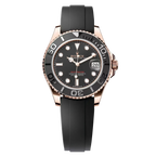 Rolex Yacht-Master II – rose Gold, Black Dial & Rubber Strap