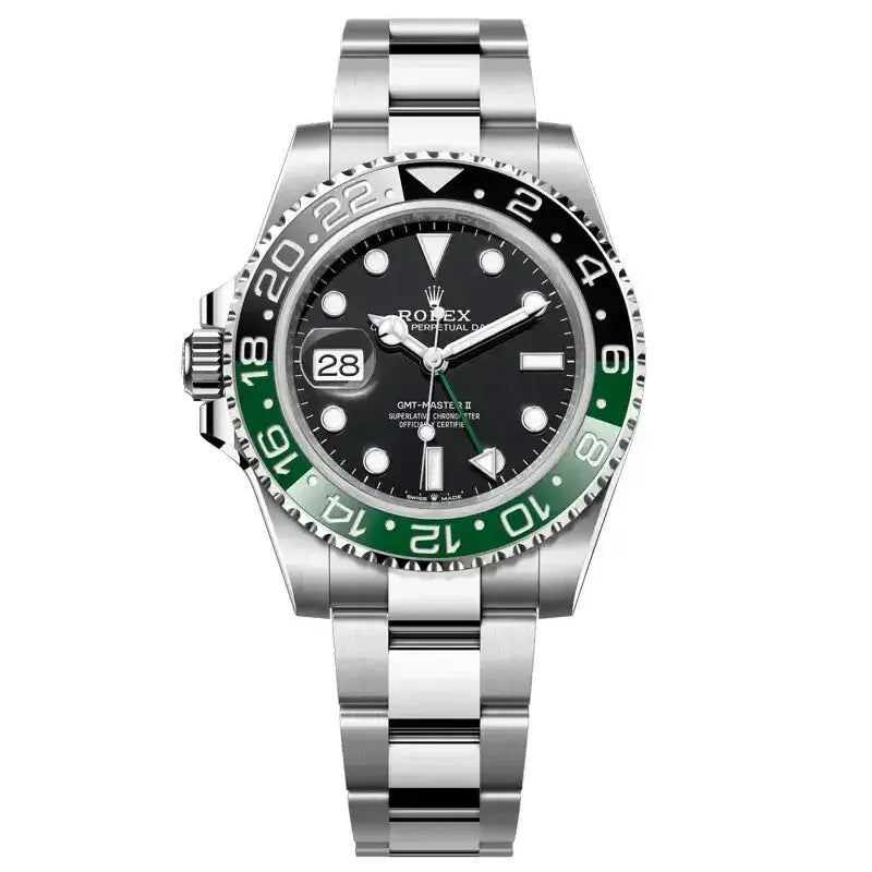 Rolex GMT-Master II “Sprite” – Black Dial & Green-Black Bezel Oyster Bracelet