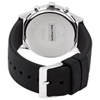 Guess Sunrise Multi-Function W1135L5 Silver Case Crystal Bezel Silver Dial Black Rubber Women's Watch
