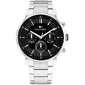 Tommy Hilfiger 1710667 Men’s Chronograph Watch – Black Dial & Stainless-Steel Bracelet