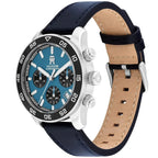 Tommy Hilfiger  1792187 Men’s Chronograph Watch – Blue Dial & Navy Leather Strap