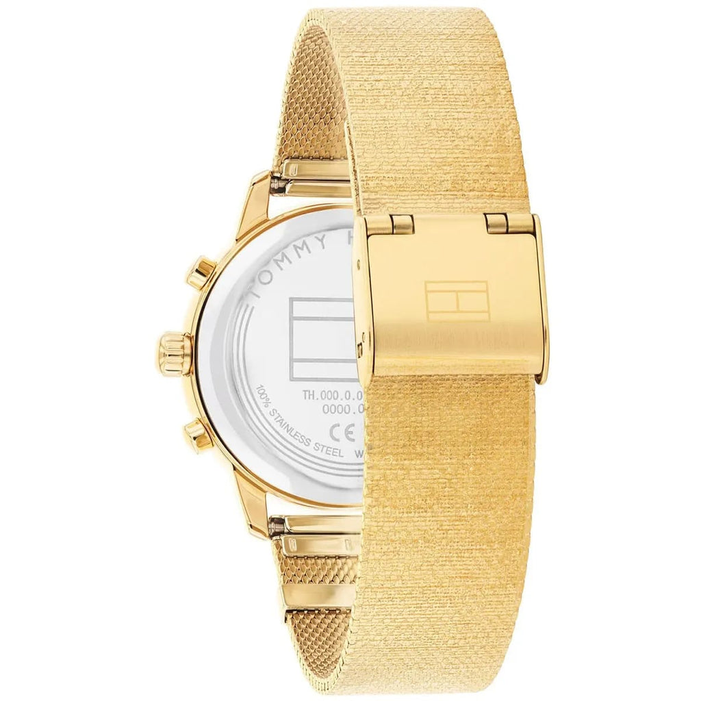 Tommy Hilfiger Men's Multi-Function Watch – Model 1782302 – Gold Mesh Strap