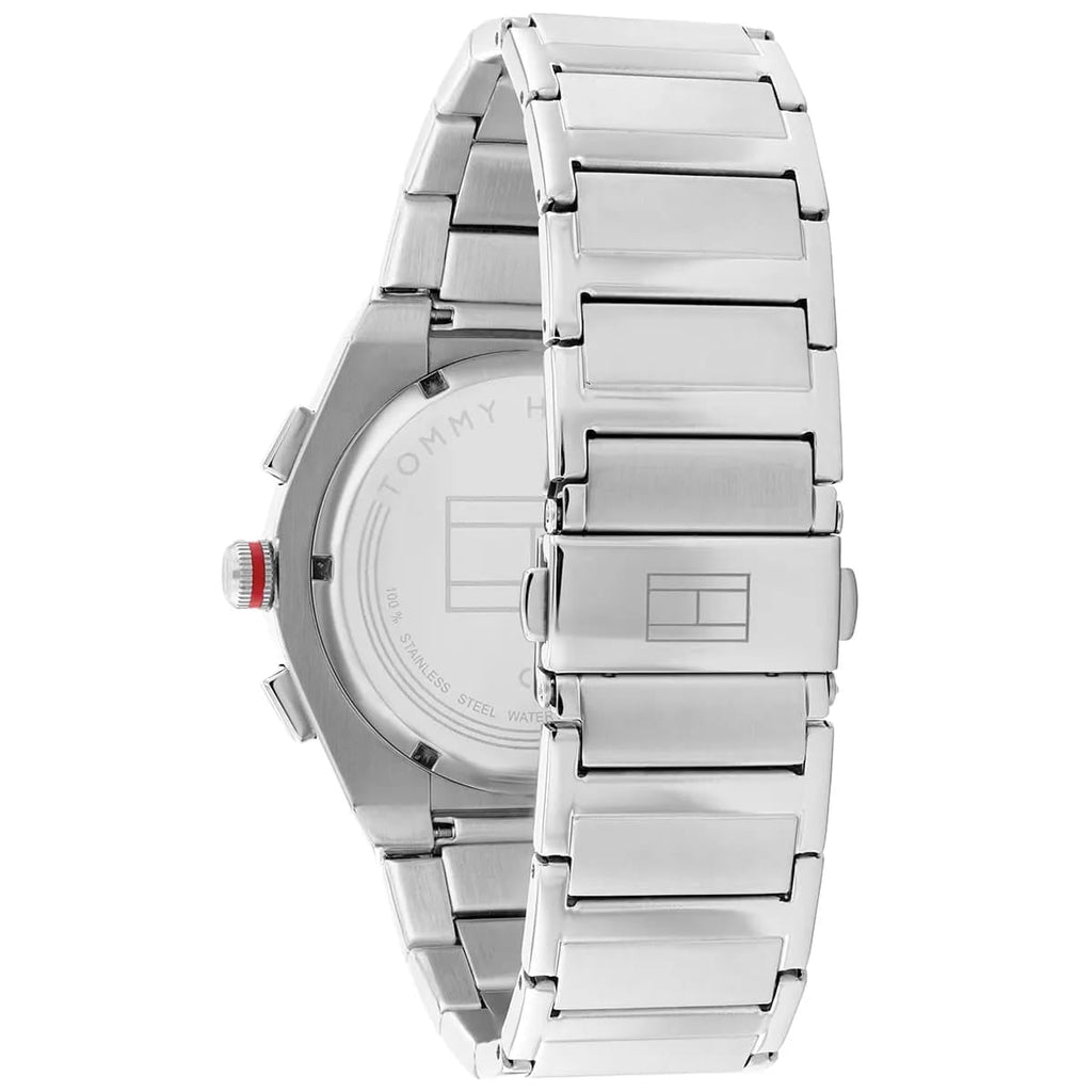 Tommy Hilfiger Connor 1791897 Men’s Black Dial Silver Metal Multi-Function Watch