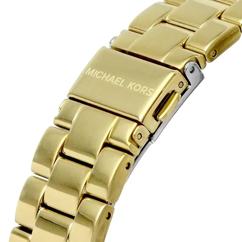 Michael Kors Lennox MK7229 Women’s Gold Crystal Dial Gold Bracelet Multi-Function Watch