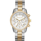 Michael Kors Ritz MK6474 Women’s White Dial Two-Tone Bracelet Multi-Function Watch