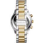 Michael Kors Brinkley MK6188 Women’s Silver & Gold Dial Two-Tone Chronograph Watch
