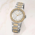 Michael Kors Lennox MK7338 Women’s Silver & Gold Stainless Steel Analog Watch