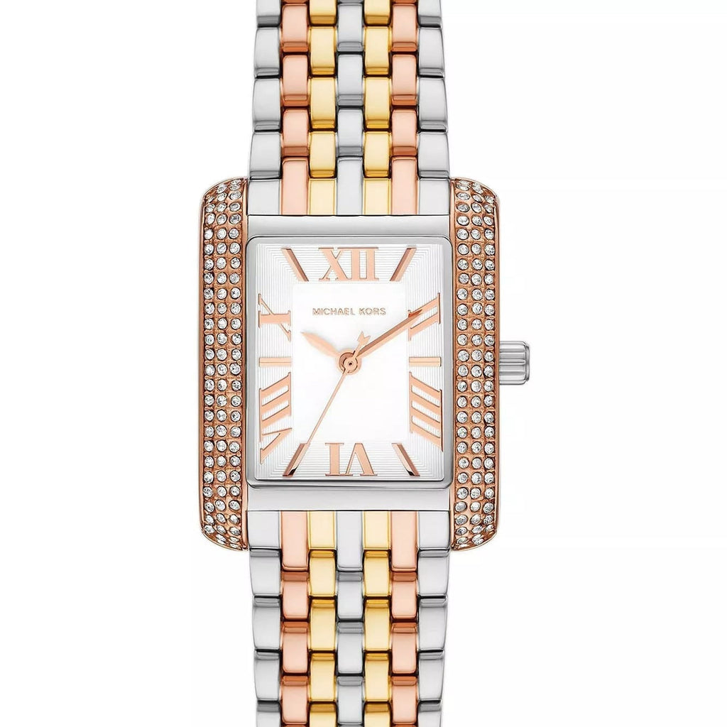 Michael Kors Emery Three-Tone MK4744 Women’s Silver, Gold & Rose Gold Stainless Steel Watch