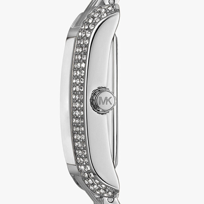 Michael Kors Emery Three MK4829 Women’s Silver Blue Dial Stainless Steel Watch