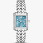 Michael Kors Emery Three MK4829 Women’s Silver Blue Dial Stainless Steel Watch