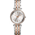 Michael Kors MK3298 Petite Darci Women’s Two-Tone Silver Rose Gold Crystal Watch
