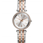 Michael Kors MK3298 Petite Darci Women’s Two-Tone Silver Rose Gold Crystal Watch