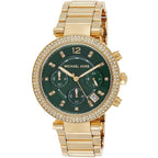 Michael Kors MK6263 Parker Women’s Green Dial Gold Chronograph Watch