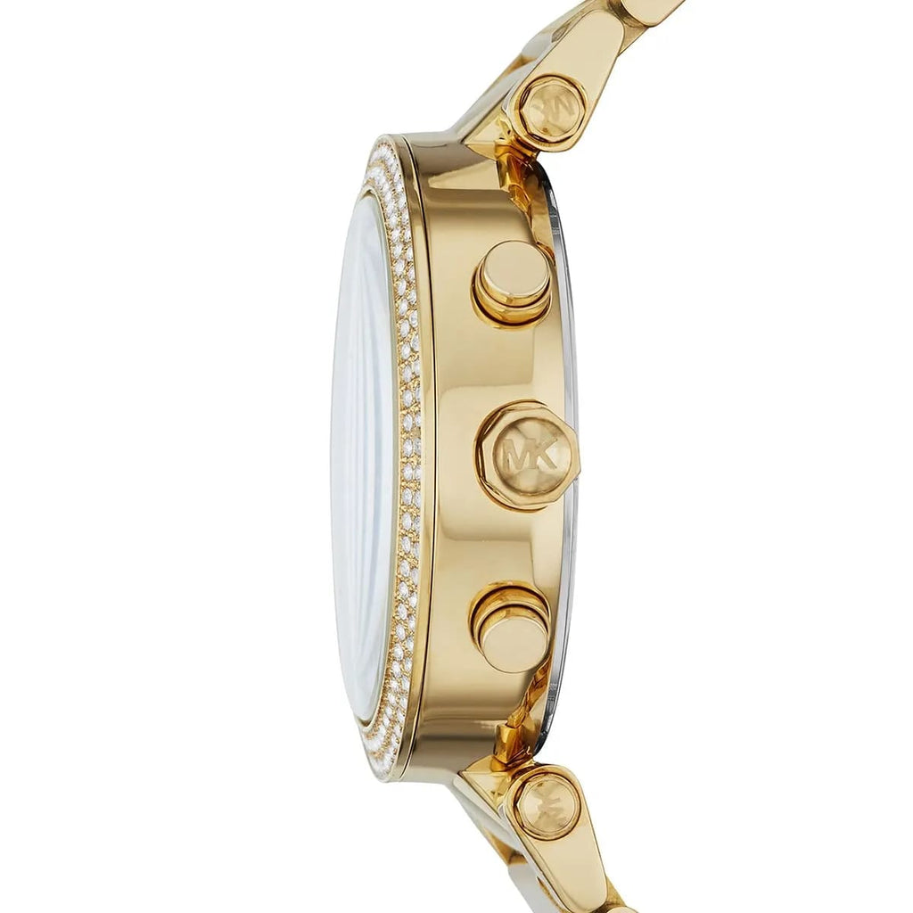Michael Kors MK6263 Parker Women’s Green Dial Gold Chronograph Watch