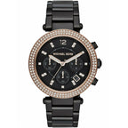 Michael Kors MK5885 Parker Women’s Black Dial Black Chronograph Watch