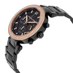Michael Kors MK5885 Parker Women’s Black Dial Black Chronograph Watch
