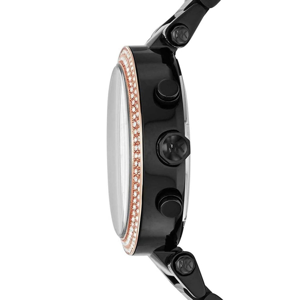 Michael Kors MK5885 Parker Women’s Black Dial Black Chronograph Watch