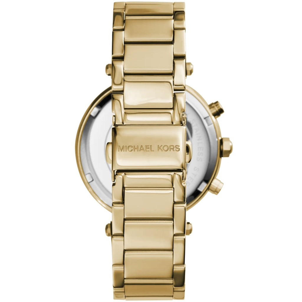 Michael Kors MK5354 Parker Women’s Gold Dial Gold-Tone Chronograph Watch