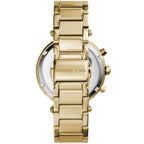 Michael Kors MK5354 Parker Women’s Gold Dial Gold-Tone Chronograph Watch
