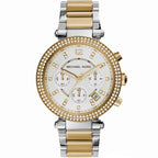 Michael Kors MK5626 Parker Women’s White Dial Two-Tone Chronograph Watch