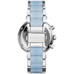 Michael Kors MK6138 Parker Women’s Mother of Pearl Dial Silver Chronograph Watch