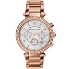 Michael Kors MK5491 Parker Women’s Mother of Pearl Dial Rose Gold Stainless Steel Chronograph Watch