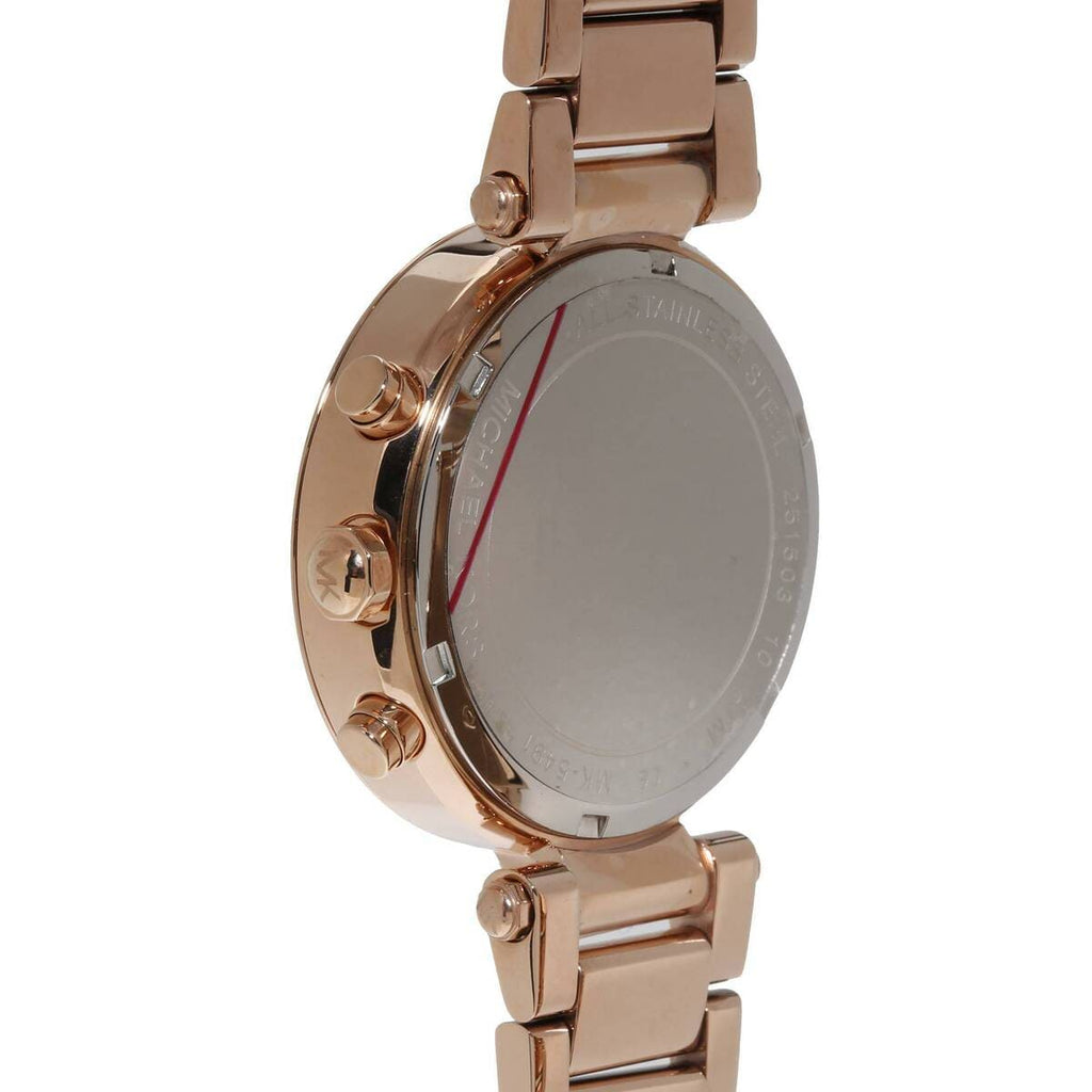 Michael Kors MK5491 Parker Women’s Mother of Pearl Dial Rose Gold Stainless Steel Chronograph Watch