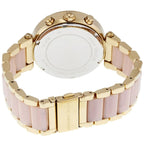 Michael Kors MK6326 Parker Women’s Blush Dial Gold Stainless Steel Chronograph Watch