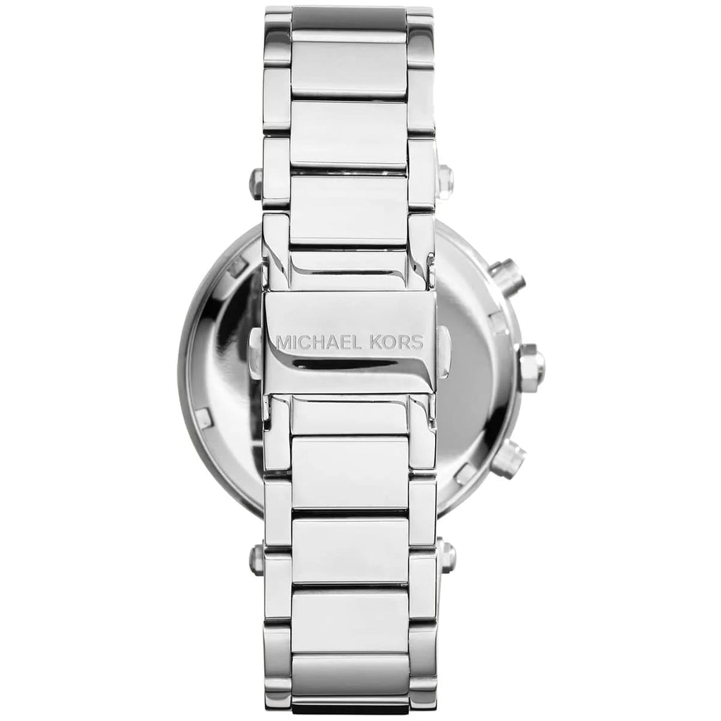 Michael Kors MK6117 Parker Women’s Blue Dial Silver Stainless Steel Chronograph Watch