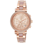 Michael Kors MK6560 Sofie Women’s Rose Gold Dial Rose Gold Stainless Steel Chronograph Watch