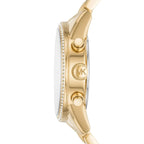 Michael Kors MK6597 Ritz Women’s Gold Dial Gold Stainless Steel Chronograph Watch