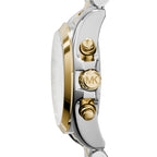 Michael Kors MK5974 Bradshaw Women’s White Dial Two-Tone Stainless Steel Chronograph Watch