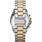 Michael Kors MK5976 Bradshaw Women’s Navy Dial Two-Tone Stainless Steel Chronograph Watch