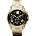 Michael Kors MK5739 Bradshaw Women’s Black Dial Gold Stainless Steel Chronograph Watch