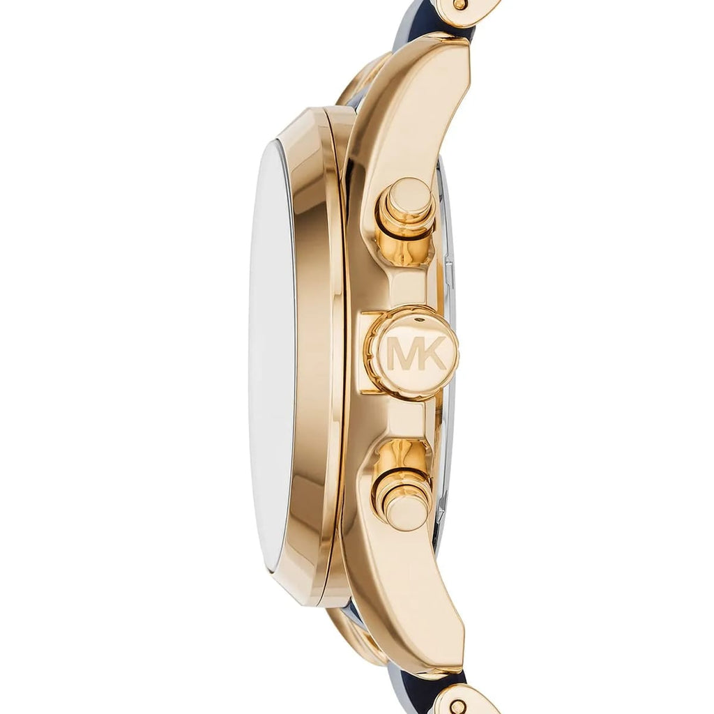 Michael Kors MK6268 Bradshaw Women’s Navy Blue Dial Gold Stainless Steel Chronograph Watch